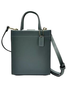 COACH Mini Cashin Tote in Sage Glovetanned Leather